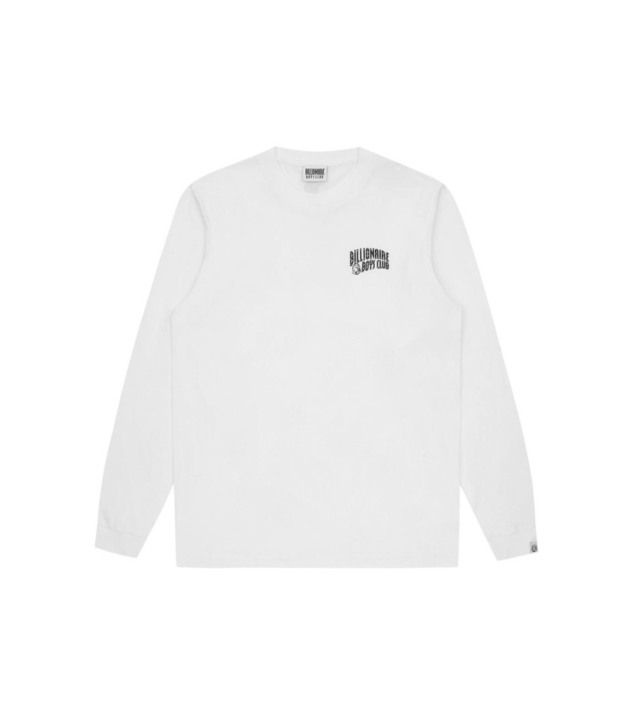 Billionaire Boys Club Classics Longsleeve T-Shirts | Small Arch Logo L/S T-Shirt - White