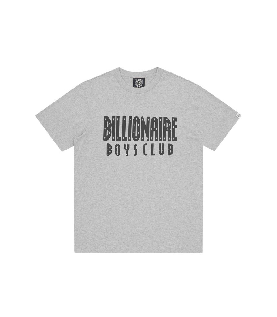 Billionaire Boys Club Classics T-Shirts | Straight Logo T-Shirt - Heather Grey