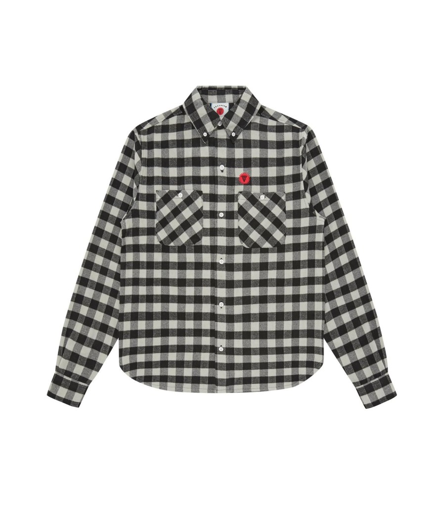 ICECREAM Pre-Spring '24 Shirts | Check Shirt - Grey Check