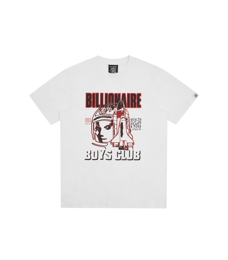 Billionaire Boys Club Spring '24 T-Shirts | Space Program T-Shirt - White