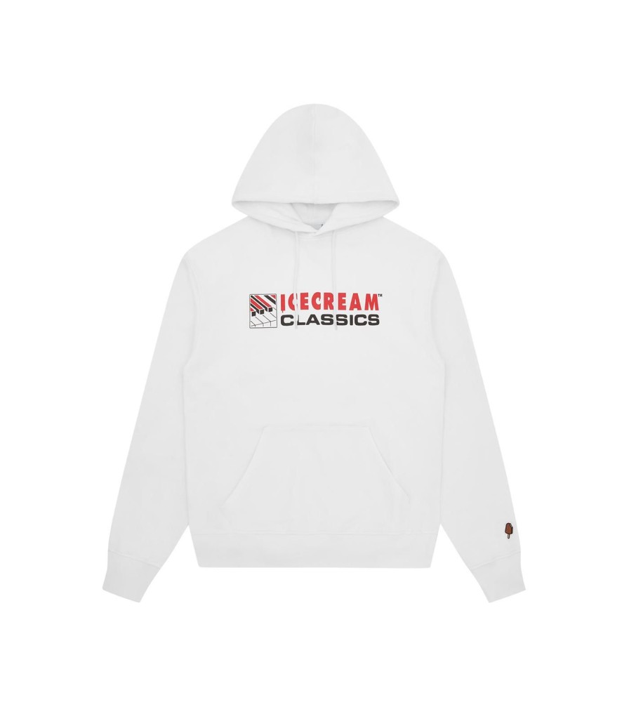 ICECREAM Pre-Spring '24 Hoodies | Piano Popover Hood - White