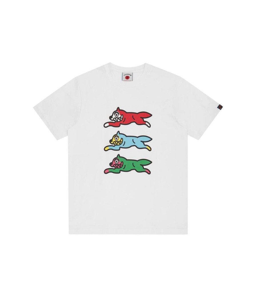 ICECREAM EU EXCLUSIVE T-Shirts | Triple Running Dog Tee - White