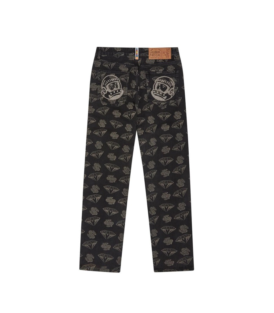 Billionaire Boys Club Pre-Spring '24 Denim & Pants | Diamonds & Dollars Denim Pants - Black