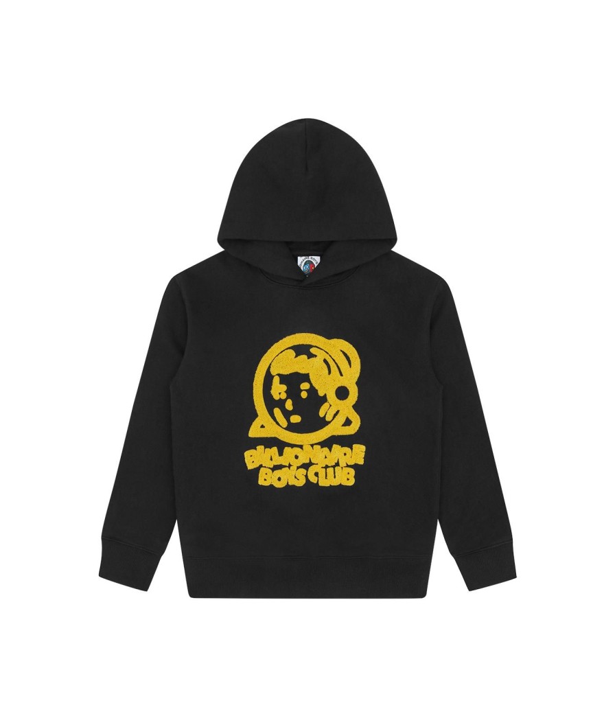 Billionaire Boys Club Kids Kids | Kids Chainstitch Logo Popover Hood - Black