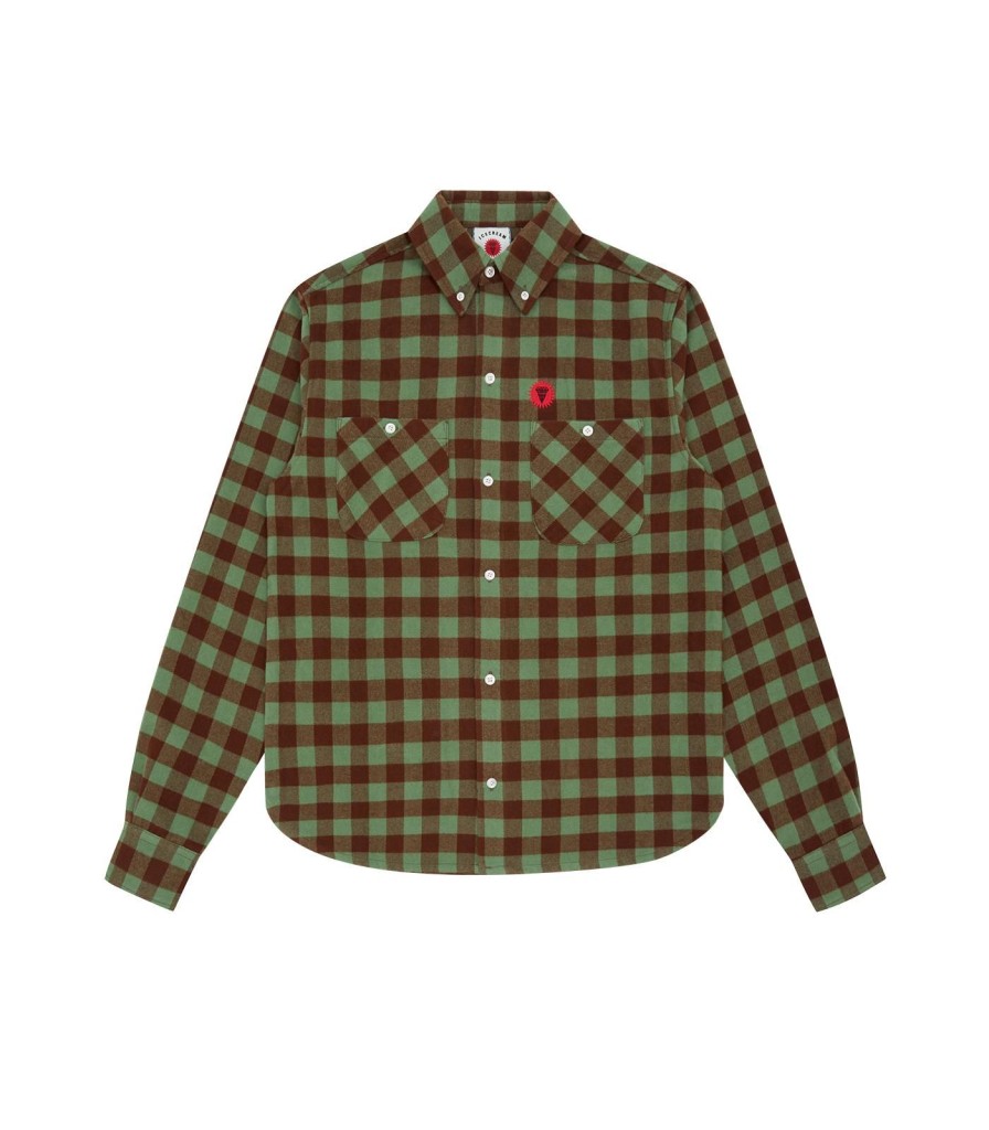 ICECREAM Pre-Spring '24 Shirts | Check Shirt - Green Check