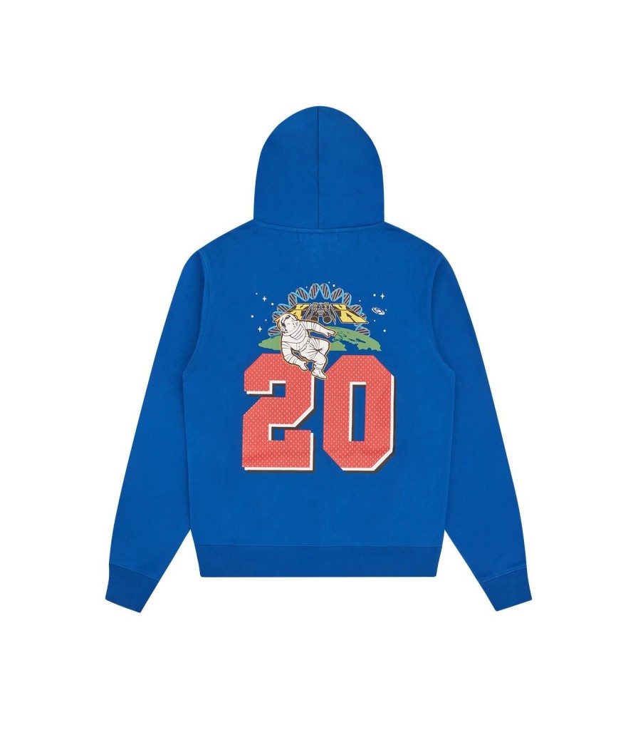 Billionaire Boys Club 20th Anniversary Hoodies | 20Th Anniversary Popover Hood - Blue