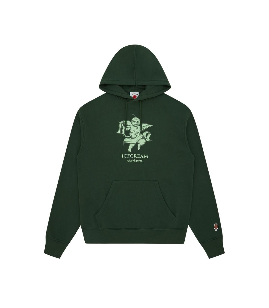 ICECREAM Pre-Spring '24 Hoodies | Cherub Popover Hood - Green