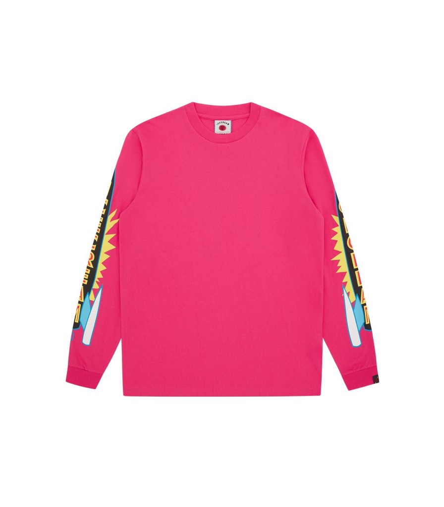 ICECREAM Pre-Spring '24 T-Shirts | Rocket Ls T-Shirt - Pink