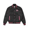 SELFRIDGES GLITTER PACK Outerwear | Satin Bomber Jacket - Black/Pink