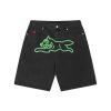 ICECREAM EU EXCLUSIVE Shorts | Running Dog Denim Shorts - Black