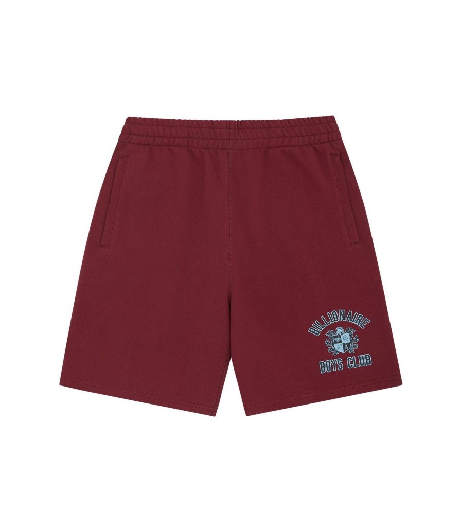 Billionaire Boys Club Spring '24 Tracksuits | Crest Logo Sweat Shorts - Burgundy