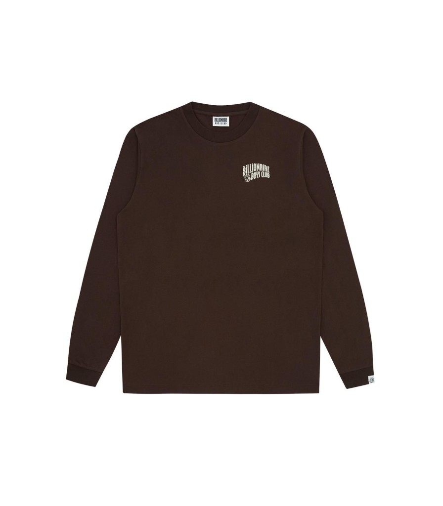 Billionaire Boys Club Classics Longsleeve T-Shirts | Small Arch Logo L/S T-Shirt - Brown