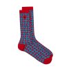 ICECREAM Pre-Spring '24 Accessories | Houndstooth Socks - Blue/Red