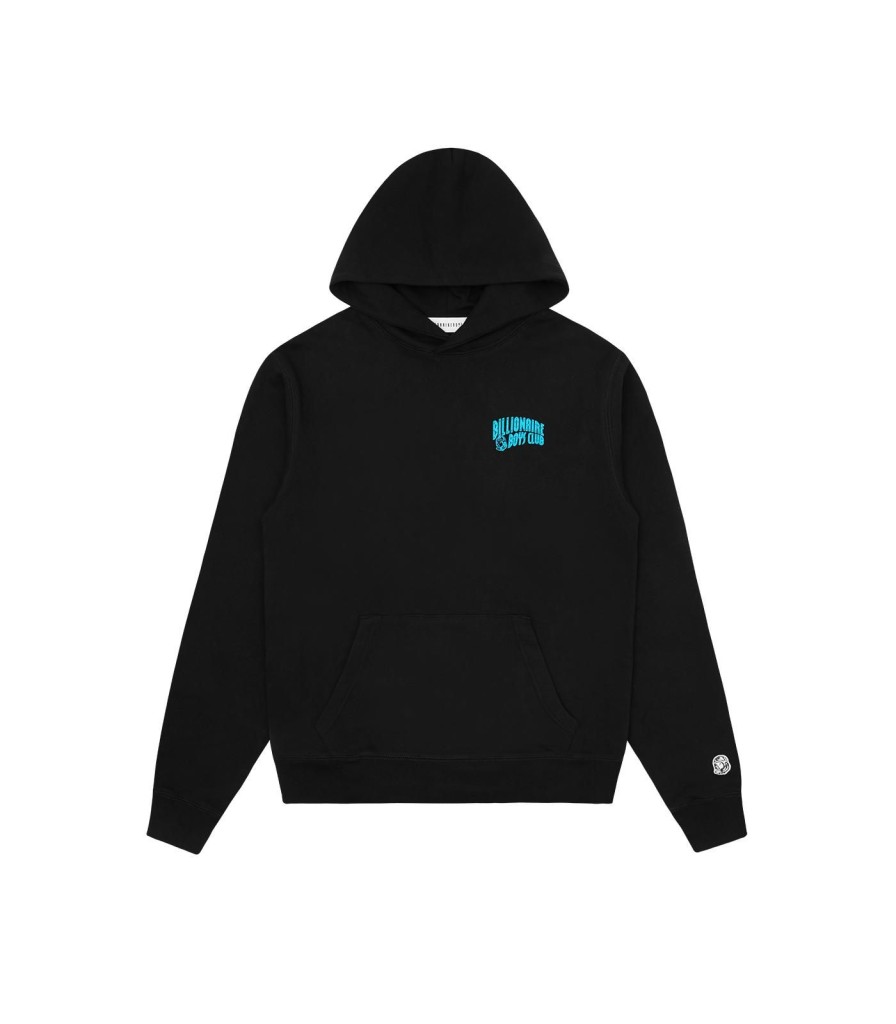 Billionaire Boys Club Classics Hoodies | Small Arch Logo Highlight Popover Hood - Black/Blue