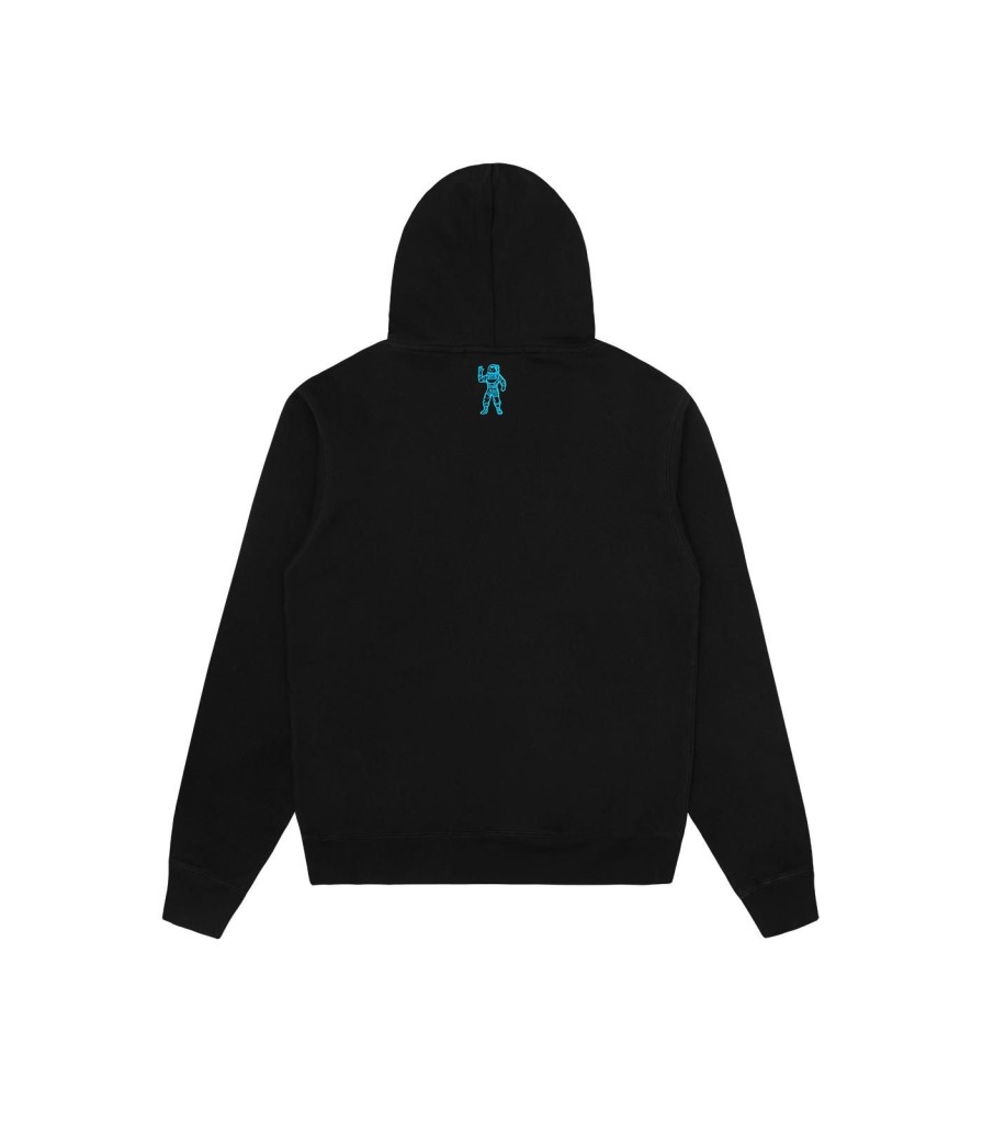 Billionaire Boys Club Classics Hoodies | Small Arch Logo Highlight Popover Hood - Black/Blue