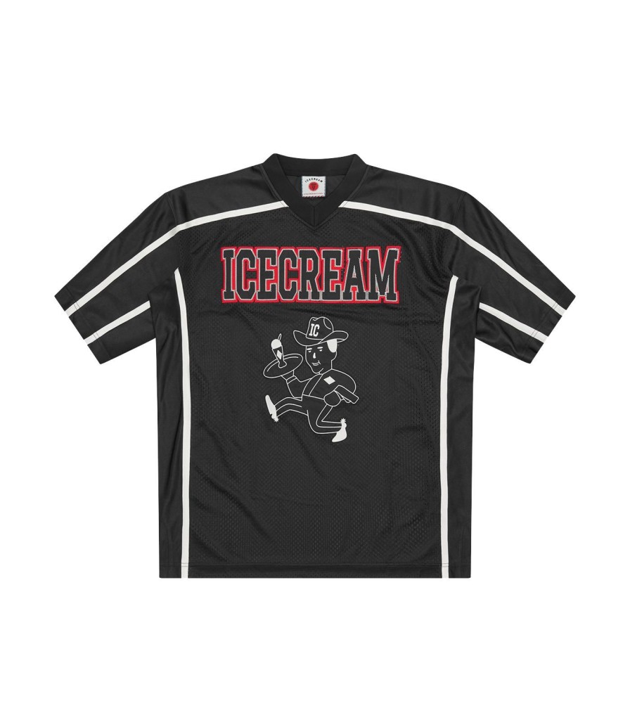 ICECREAM Spring '24 Shirts | Football Shirt - Black