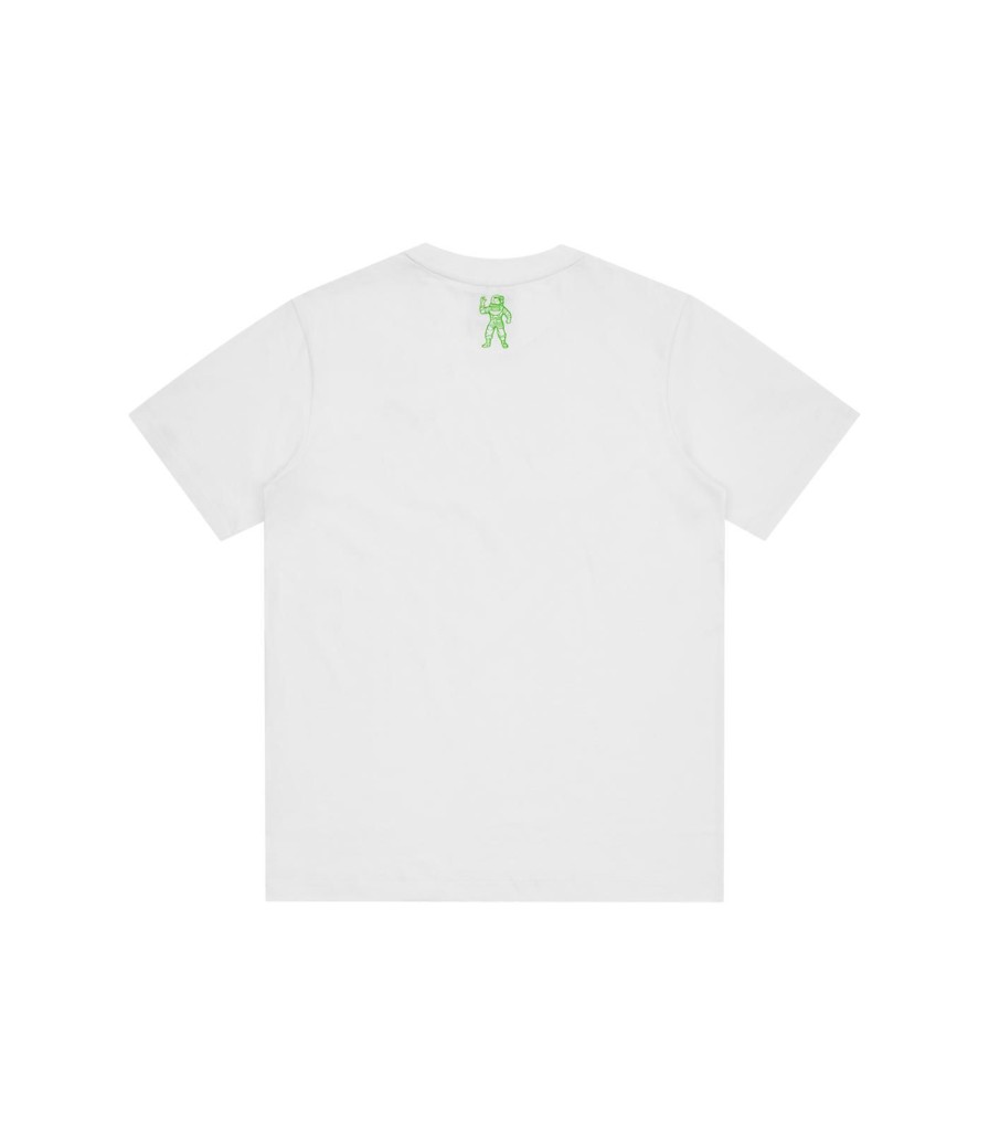 Billionaire Boys Club Classics T-Shirts | Small Arch Logo Highlighter T-Shirt - White/Green