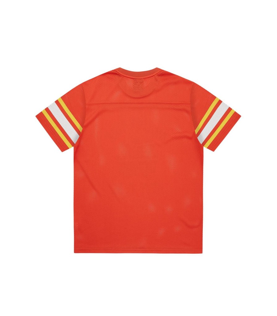 Billionaire Boys Club Spring '24 Shirts & Polos | Crest Logo Mesh Football Shirt - Orange