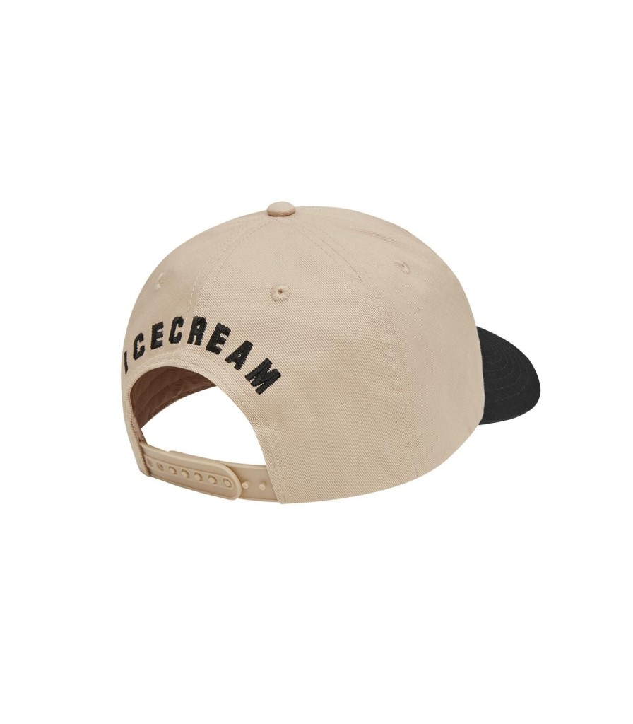 ICECREAM Spring '24 Headwear | Team Eu Skate Cone Dad Cap - Beige