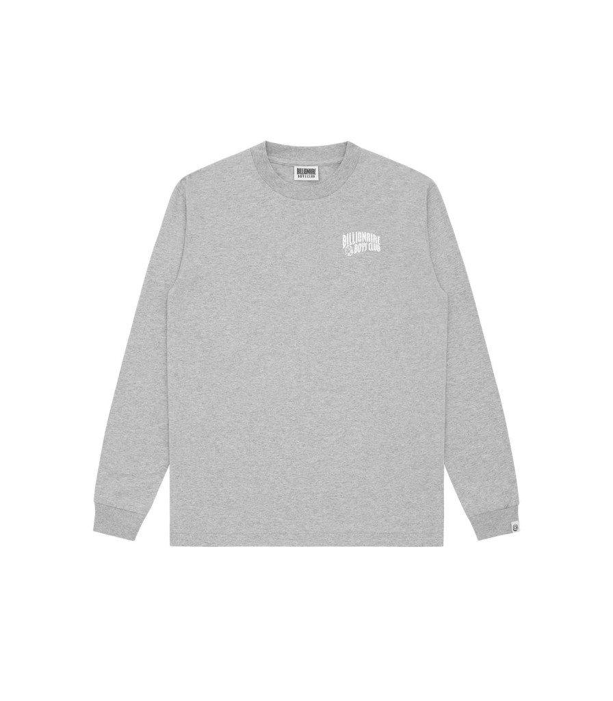 Billionaire Boys Club Classics Longsleeve T-Shirts | Small Arch Logo L/S T-Shirt - Heather Grey