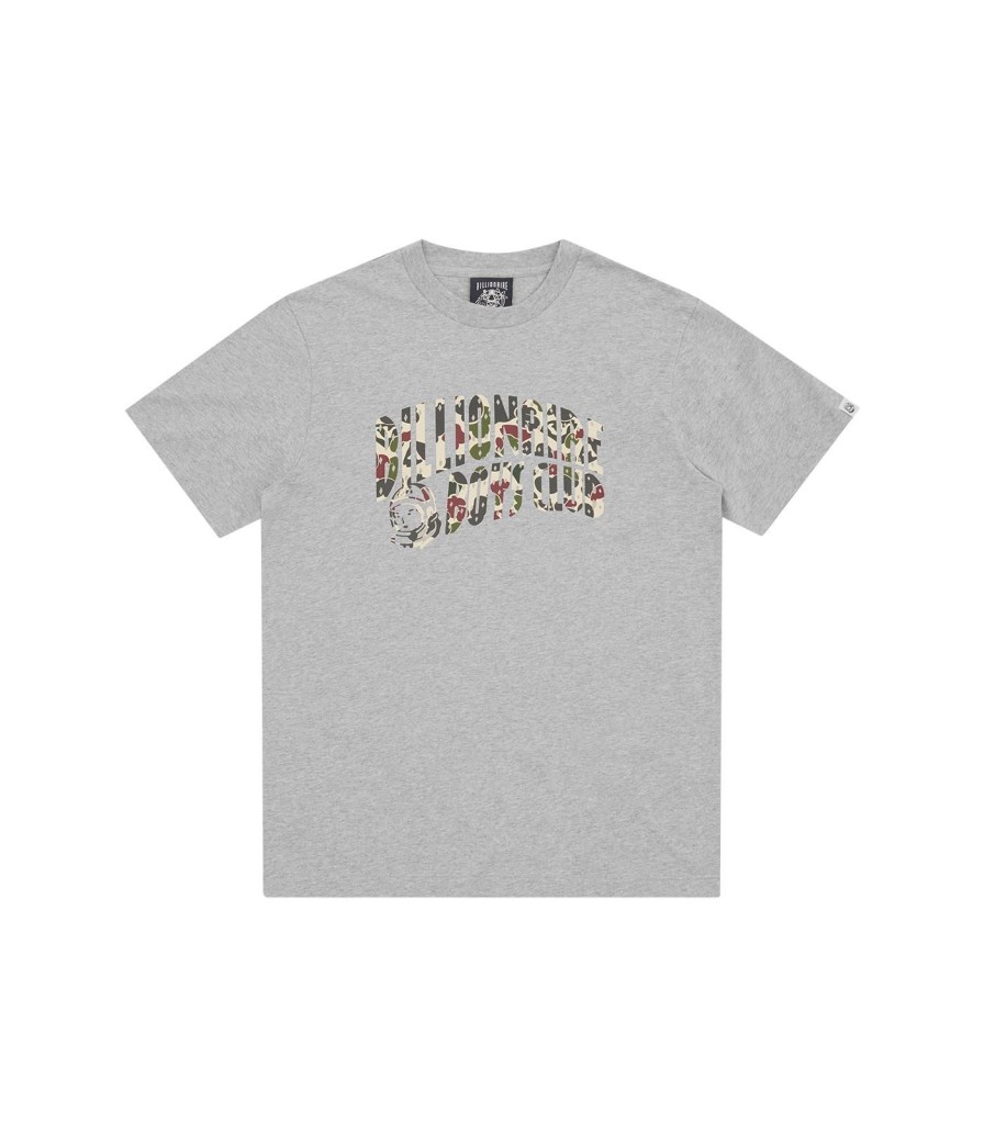 Billionaire Boys Club Pre-Spring '24 T-Shirts | Duck Camo Arch Logo T-Shirt - Heather Grey