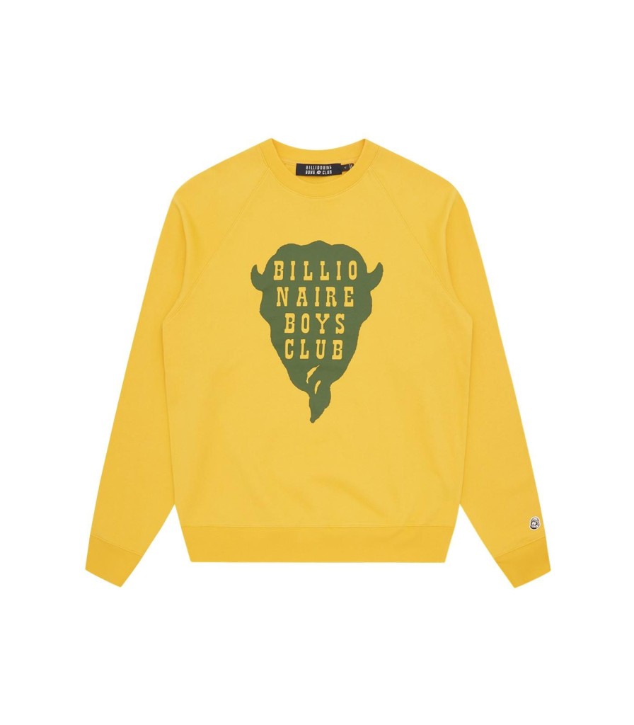 Billionaire Boys Club Pre-Spring '24 Sweatshirts | Buffalo Crewneck - Yellow