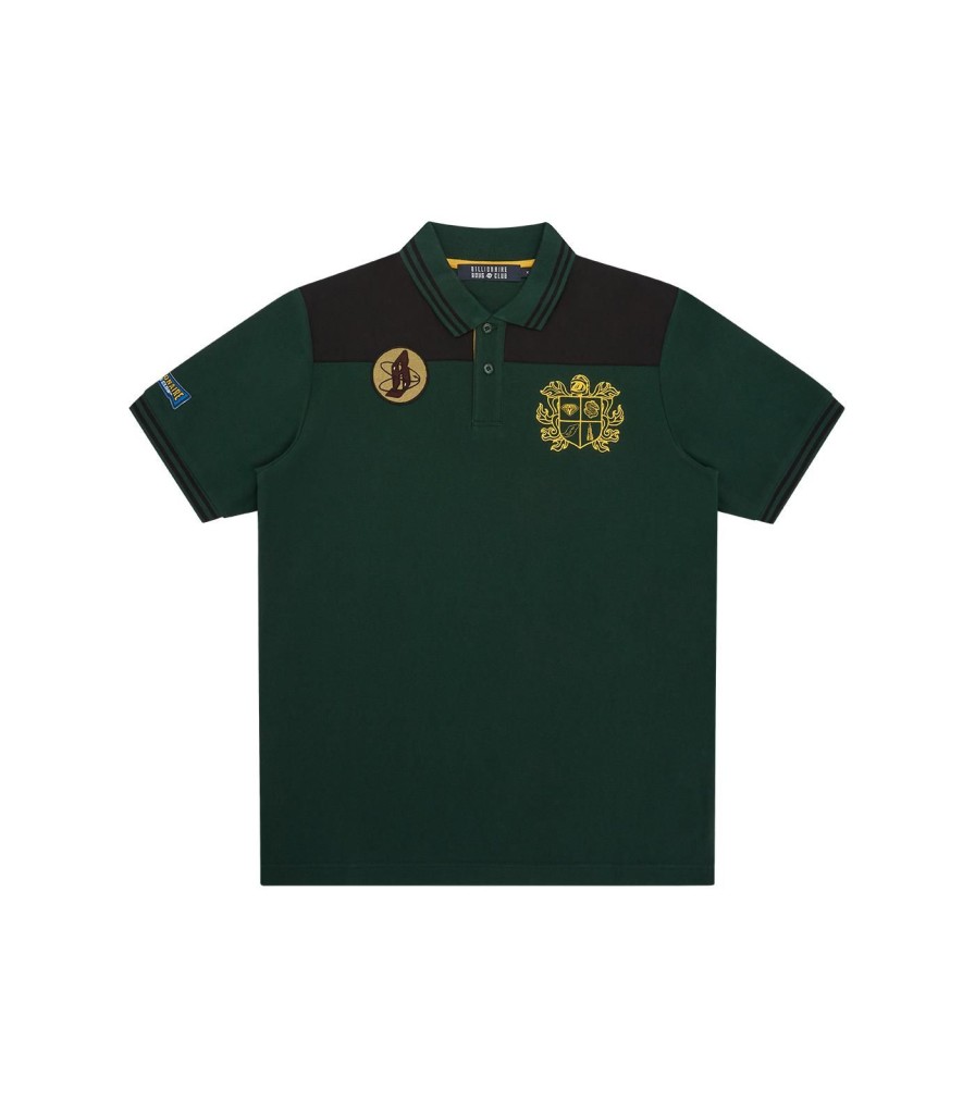 Billionaire Boys Club Spring '24 Shirts & Polos | Panelled Polo Shirt - Green