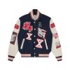 Billionaire Boys Club 20th Anniversary Outerwear | 20Th Anniversary Leather Sleeve Varsity Jacket