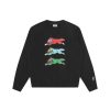 ICECREAM EU EXCLUSIVE Sweatshirts | Triple Running Dog Crewneck - Black