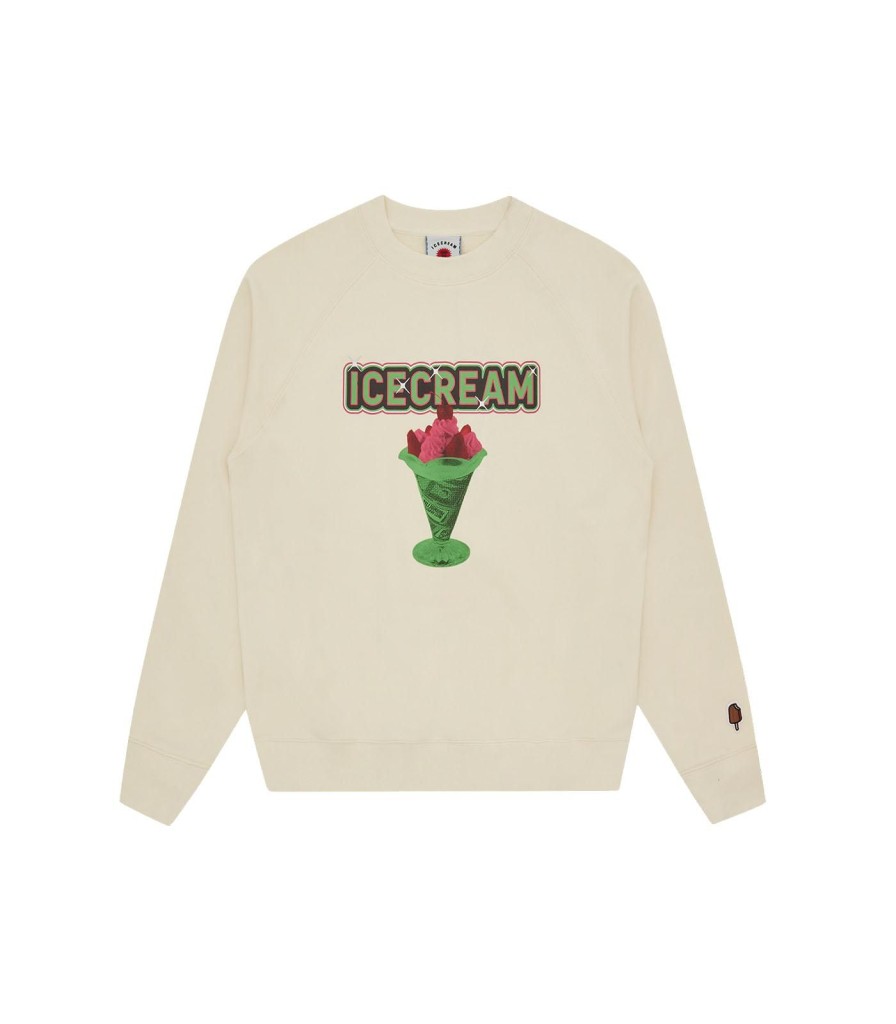 ICECREAM Pre-Spring '24 Sweatshirts | Sundae Crewneck - Cream