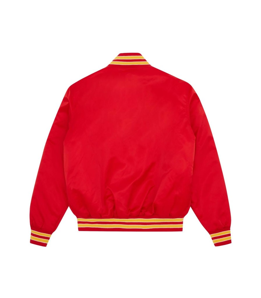 ICECREAM Pre-Spring '24 Outerwear | College Satin Bomber - Red