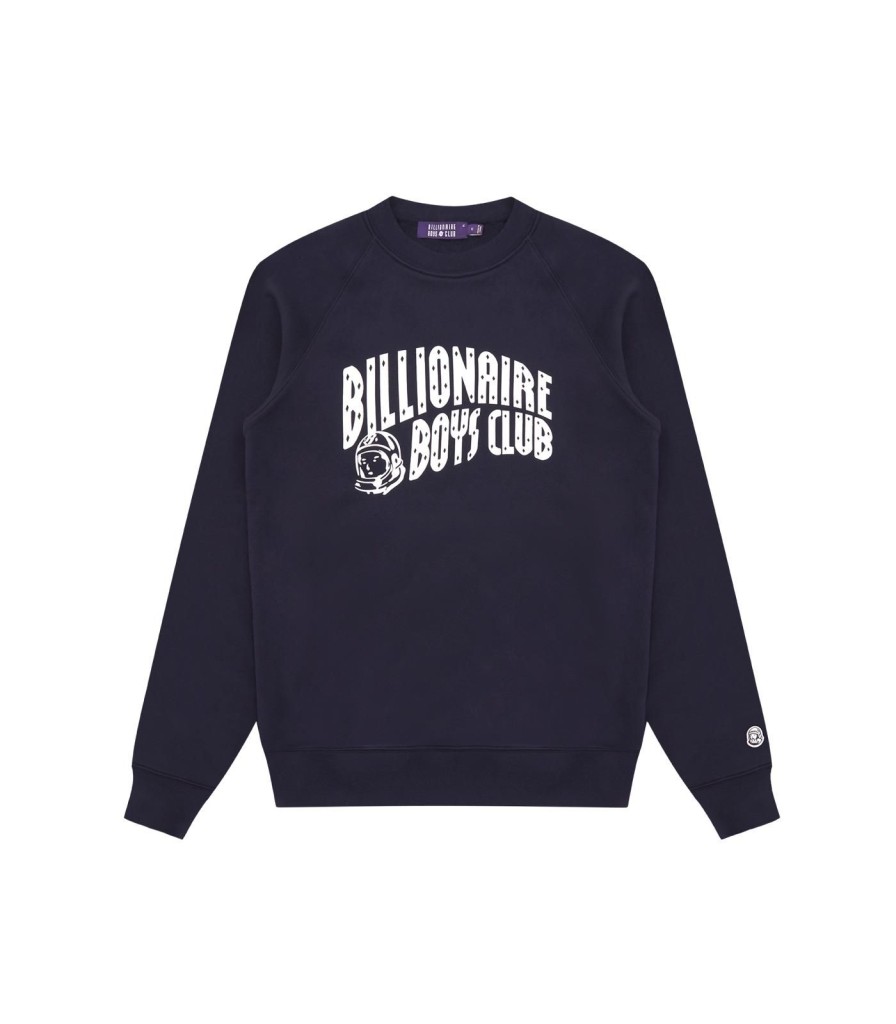 Billionaire Boys Club Classics Sweatshirts | Arch Logo Crewneck - Navy