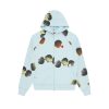 ICECREAM Pre-Spring '24 Hoodies | Scoop Zip Through Hood - Blue