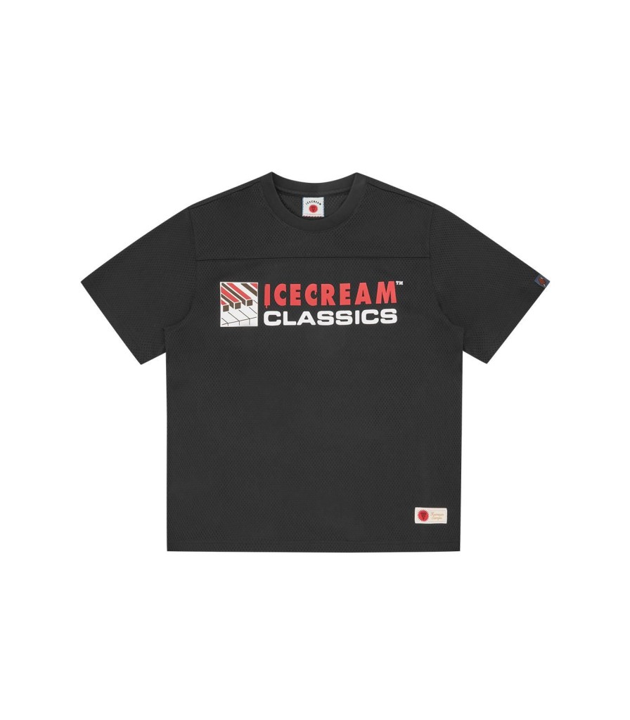 ICECREAM Pre-Spring '24 T-Shirts | Piano Mesh Football Jersey - Black