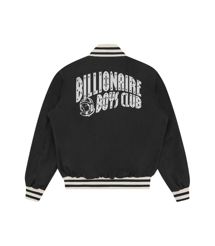 Billionaire Boys Club Pre-Fall '24 Outerwear | Arch Logo Lightweight Varsity Jacket - Black