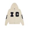 ICECREAM Spring '24 Hoodies | Running Dog Knitted Zip Through - Cream