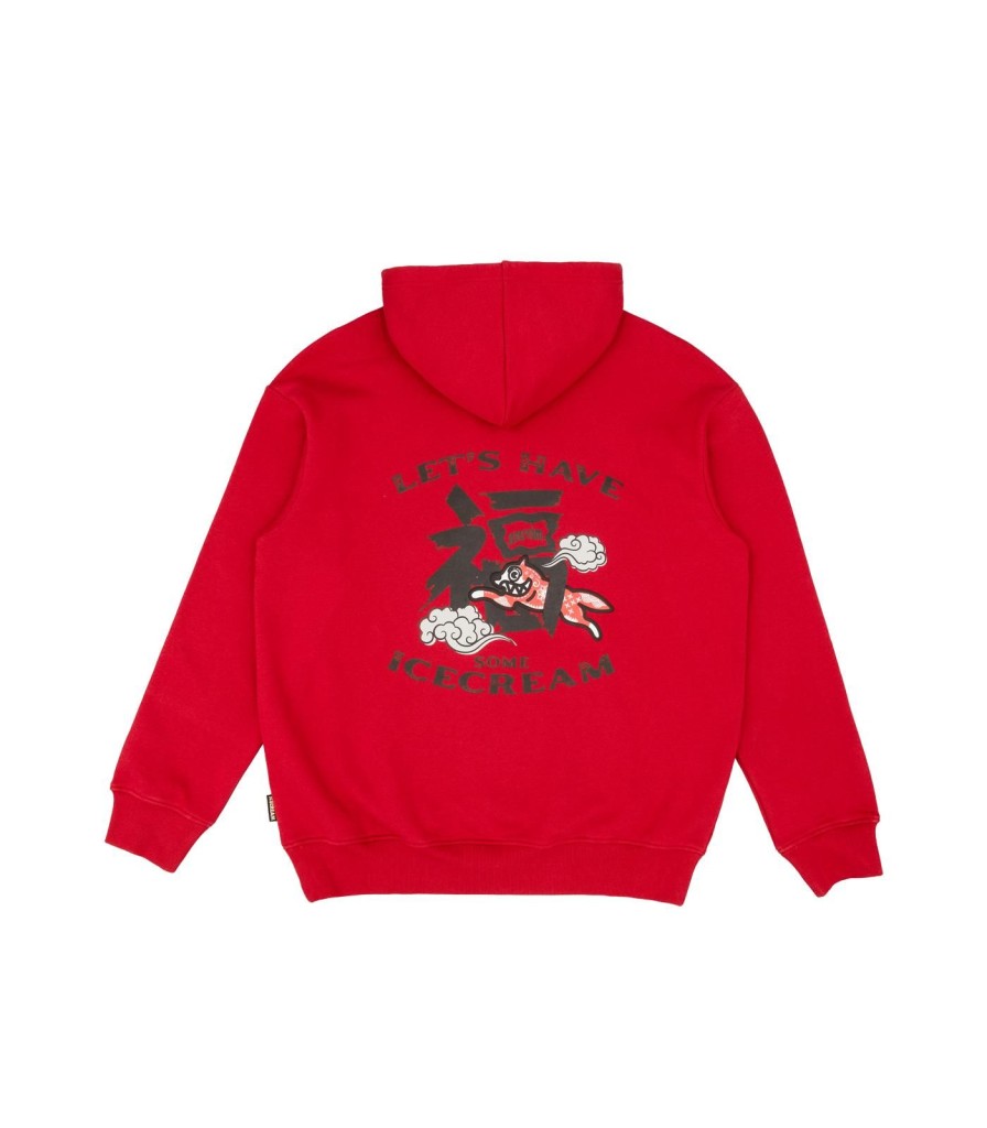 BBC ICECREAM: YEAR OF THE DRAGON Hoodies | Lucky Dog Hoodie - Red