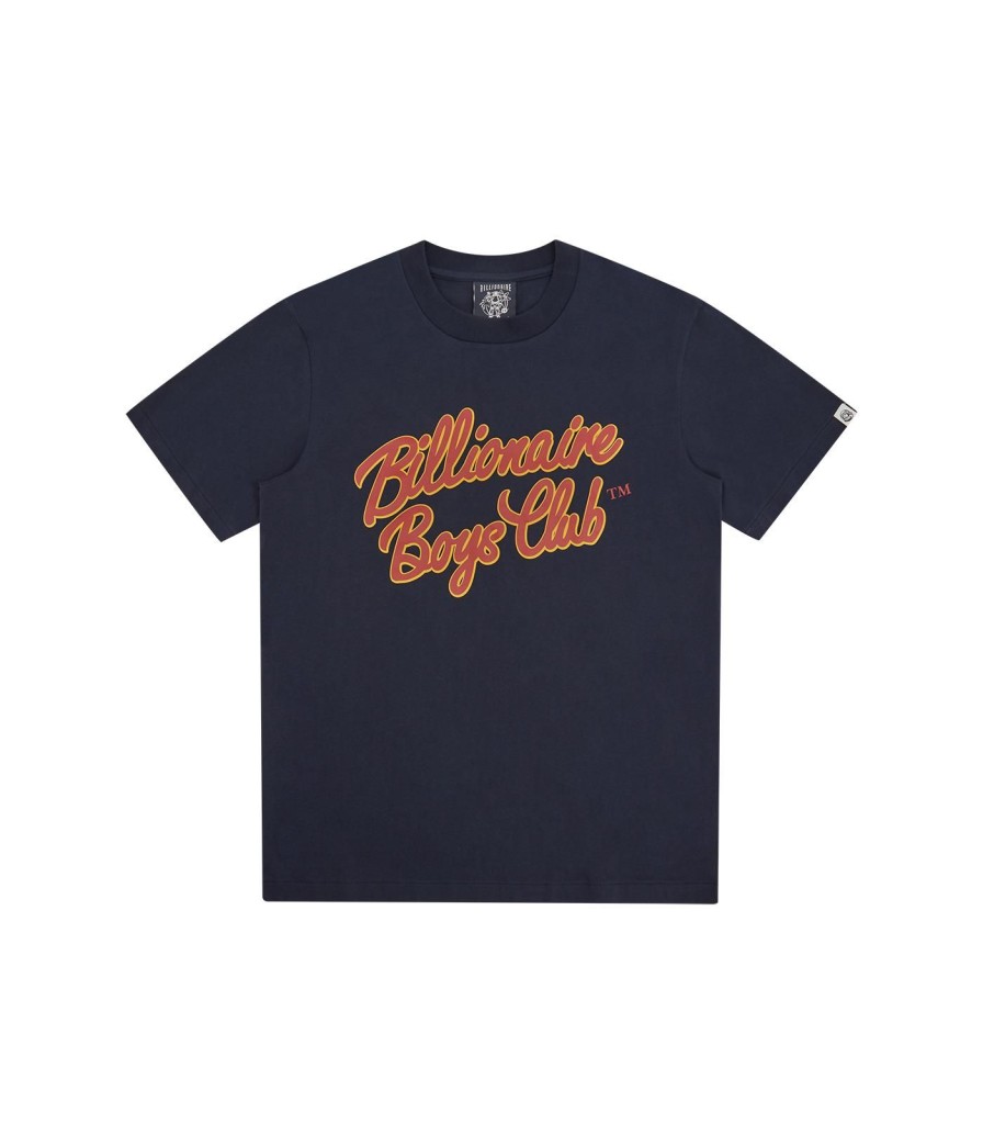 Billionaire Boys Club Spring '24 T-Shirts | Script Logo T-Shirt - Navy