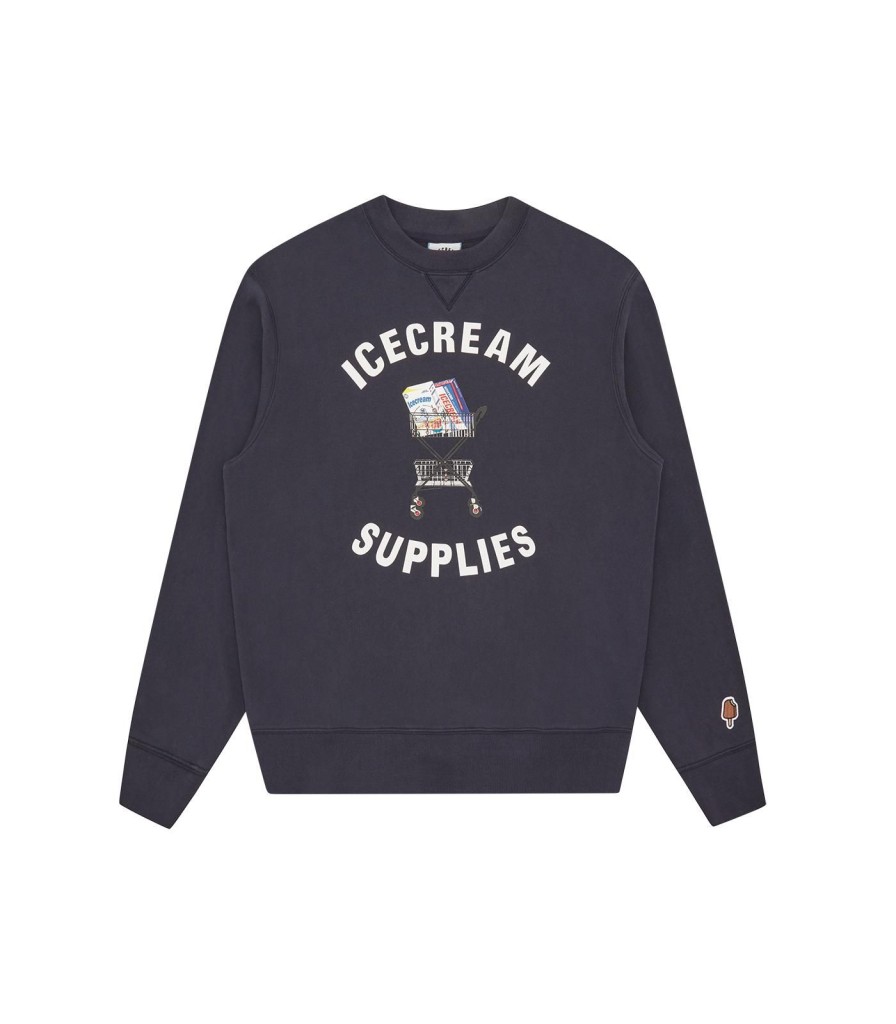 ICECREAM Pre-Spring '24 Sweatshirts | Icecream Supplies Crewneck - Navy