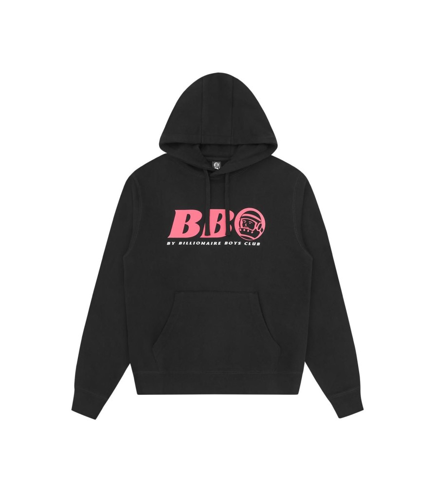 BB ASTRO Hoodies | Bb Astro Small Logo Popover Hood - Black/Pink Logo