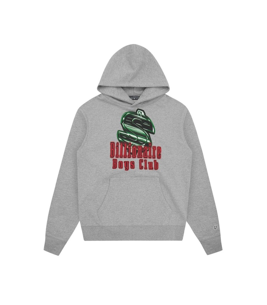 Billionaire Boys Club Spring '24 Hoodies | Dollar Sign Popover Hood - Heather Grey