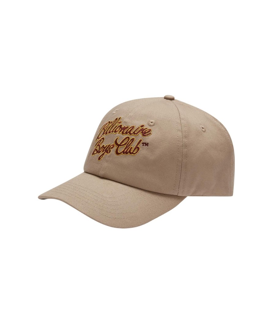 Billionaire Boys Club Spring '24 Accessories | Script Logo Embroidered Cap - Beige