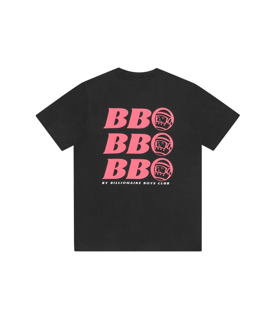 BB ASTRO T-Shirts | Bb Astro Repeat Logo T-Shirt - Black/Pink Logo