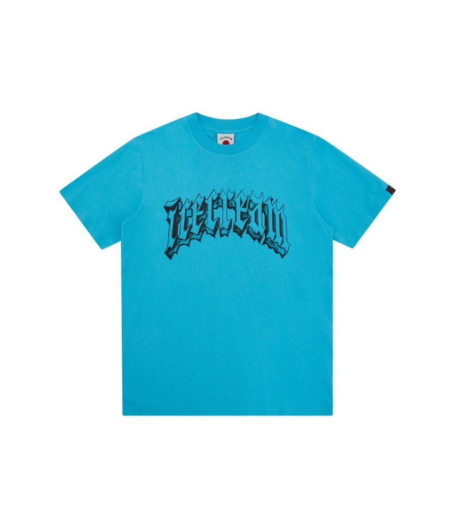 ICECREAM Spring '24 T-Shirts | Gothic College Logo T-Shirt - Blue