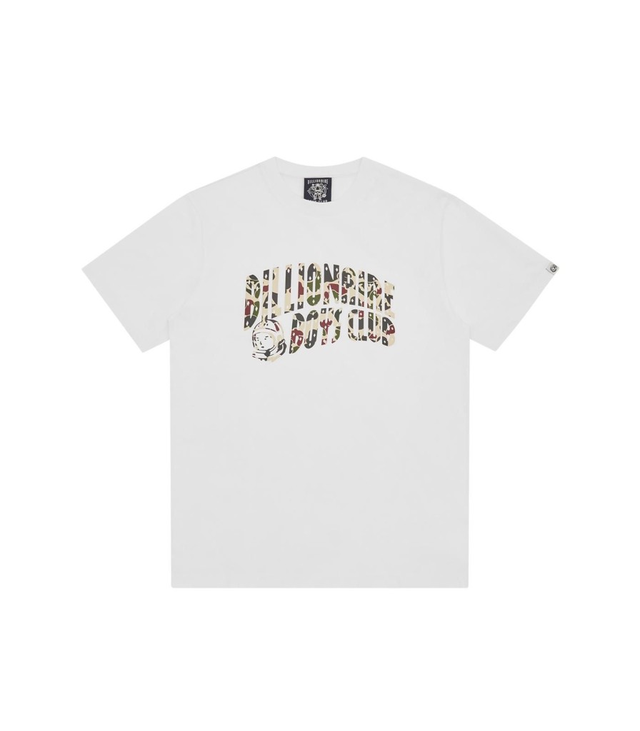 Billionaire Boys Club Pre-Spring '24 T-Shirts | Duck Camo Arch Logo T-Shirt - White