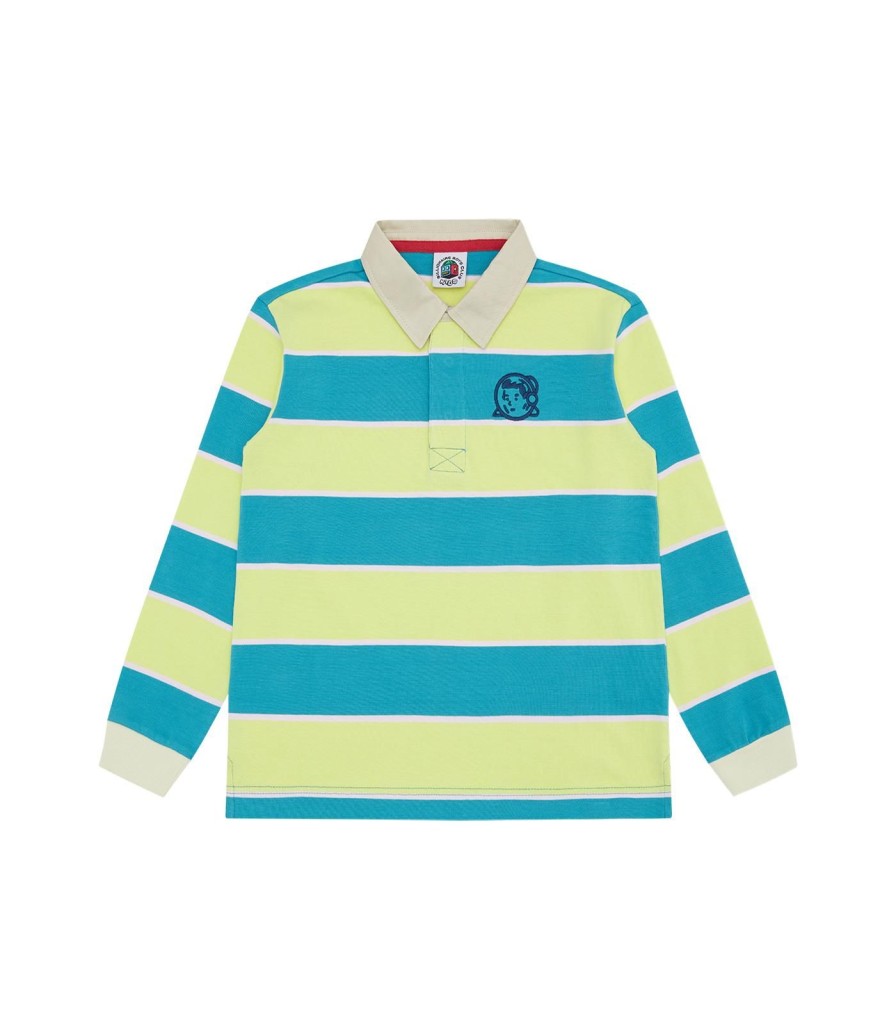 Billionaire Boys Club Kids Kids | Kids Striped L/S Rugby Shirt - Teal