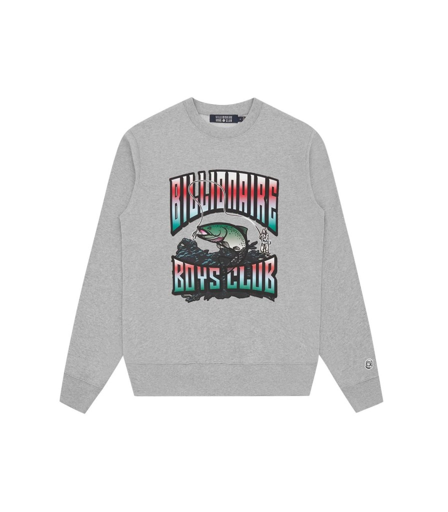 Billionaire Boys Club Pre-Fall '24 Sweatshirts | Big Catch Crewneck - Heather Grey