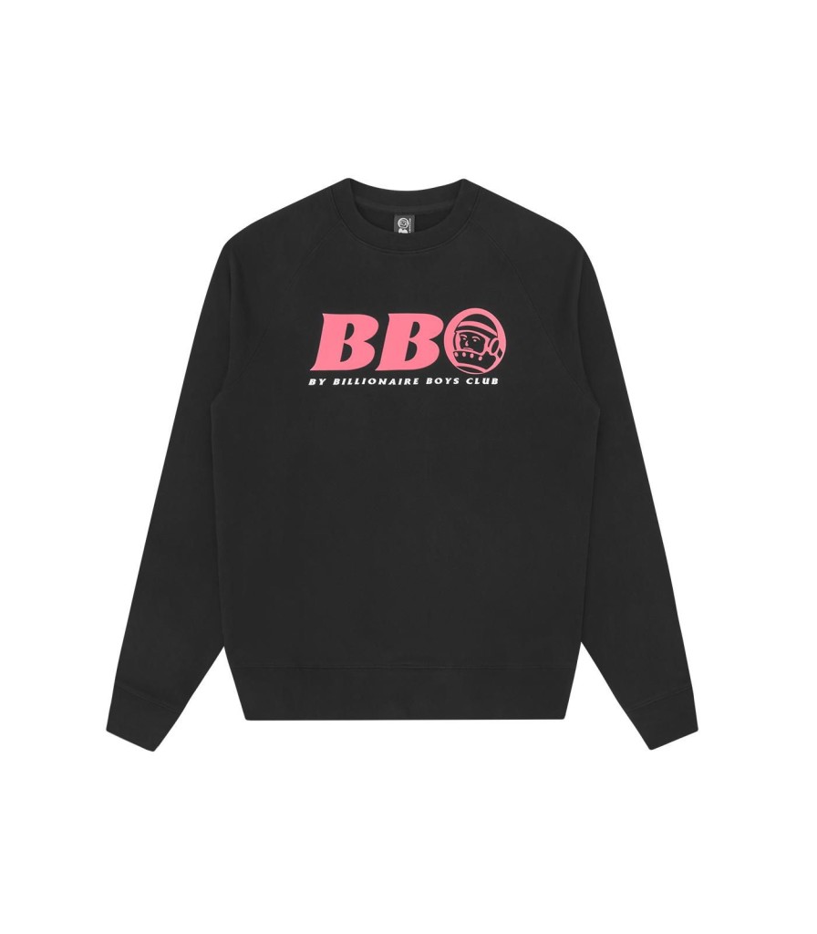 BB ASTRO Tracksuits | Bb Astro Crewneck - Black/Pink Logo