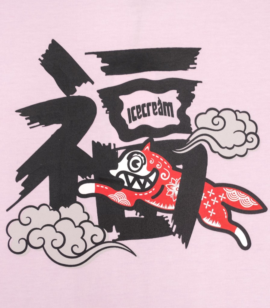 BBC ICECREAM: YEAR OF THE DRAGON T-Shirts | Lucky Dog Tee - Pink