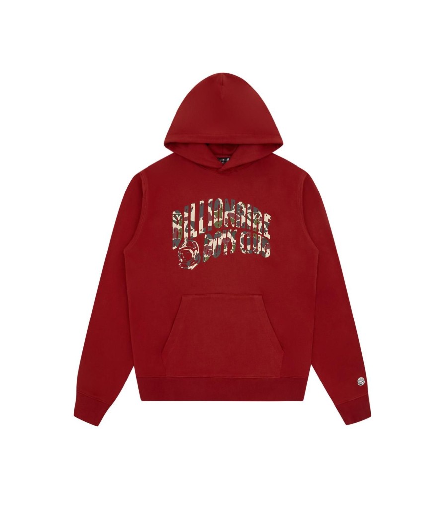 Billionaire Boys Club Pre-Spring '24 Hoodies | Duck Camo Arch Logo Popover Hood - Red